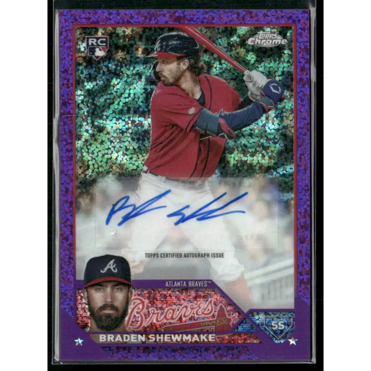 2023 Topps Chrome Update #AC-BSH Braden Shewmake Autographs Purple Speckle #/299