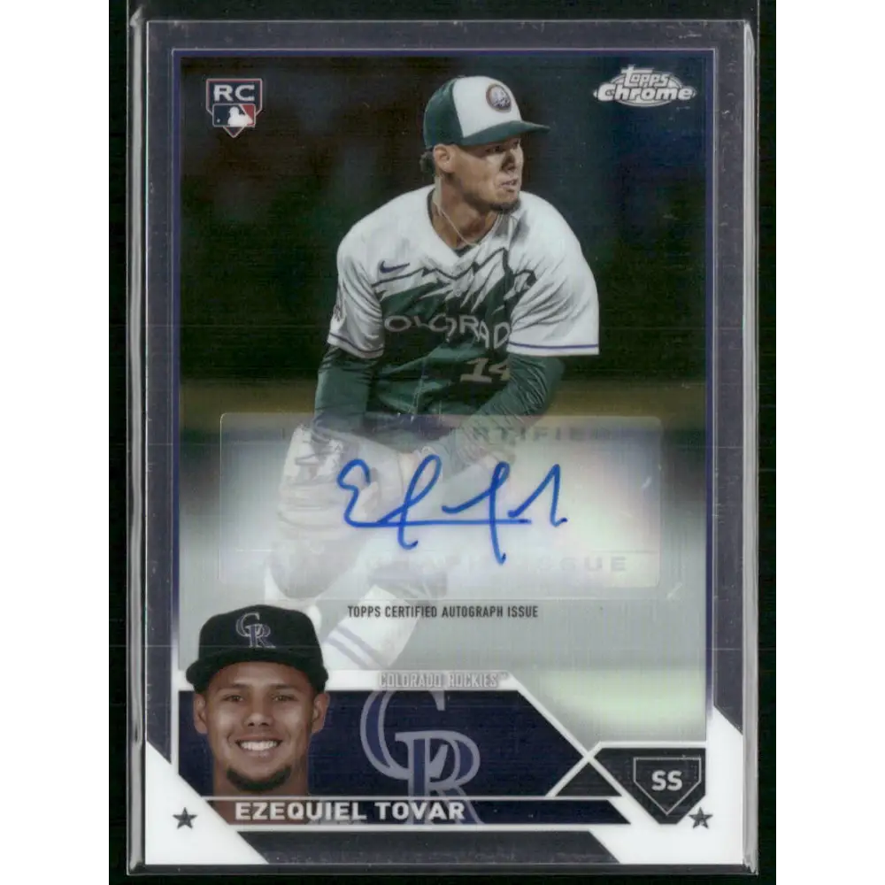 2023 Topps Chrome Update #AC-ET Ezequiel Tovar Autographs
