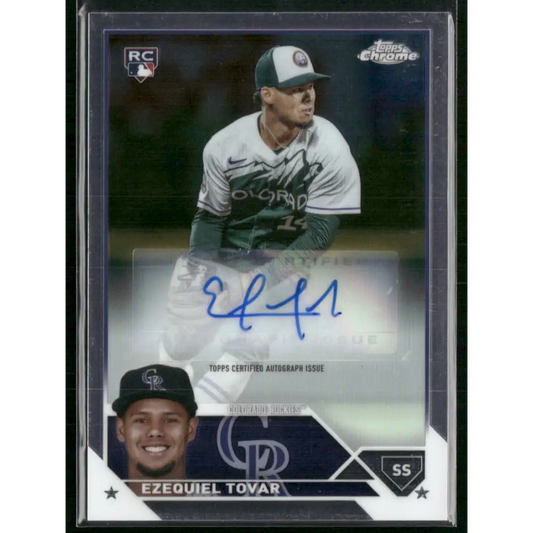 2023 Topps Chrome Update #AC-ET Ezequiel Tovar Autographs