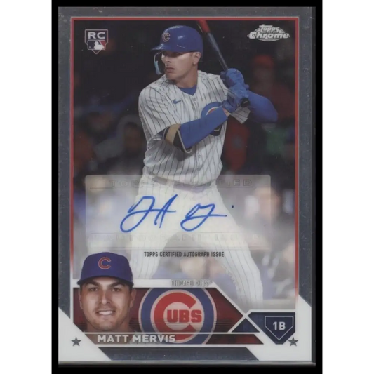 2023 Topps Chrome Update #AC-MMV Matt Mervis Autographs