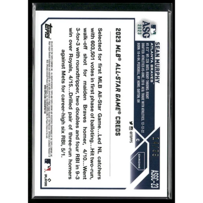 2023 Topps Chrome Update #ASGC-23 Sean Murphy 2023 All-Star Game Green #/99
