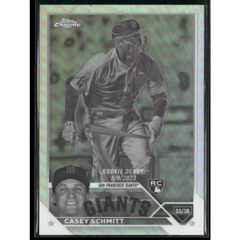 2023 Topps Chrome Update #USC134 Casey Schmitt Negative