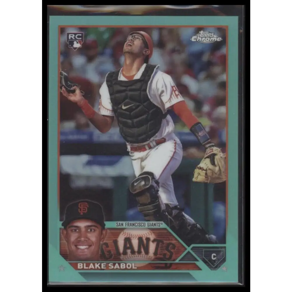 2023 Topps Chrome Update #USC151 Blake Sabol Aqua #/199