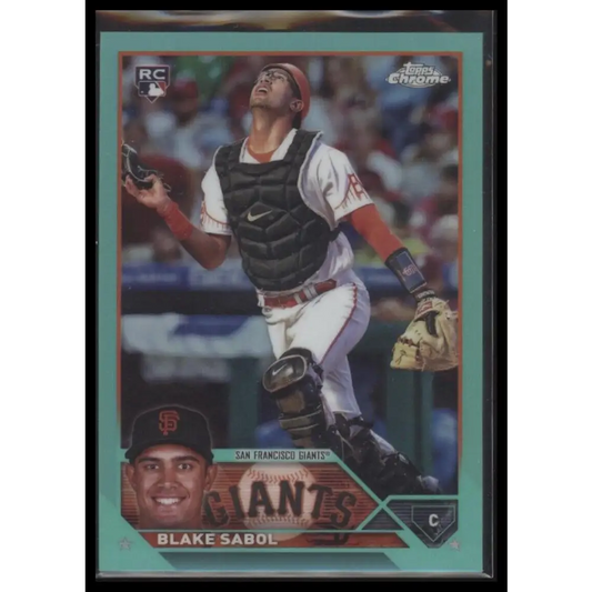 2023 Topps Chrome Update #USC151 Blake Sabol Aqua #/199