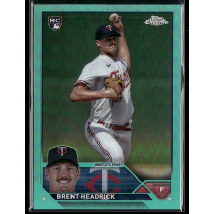 2023 Topps Chrome Update #USC188 Brent Headrick Aqua #/199
