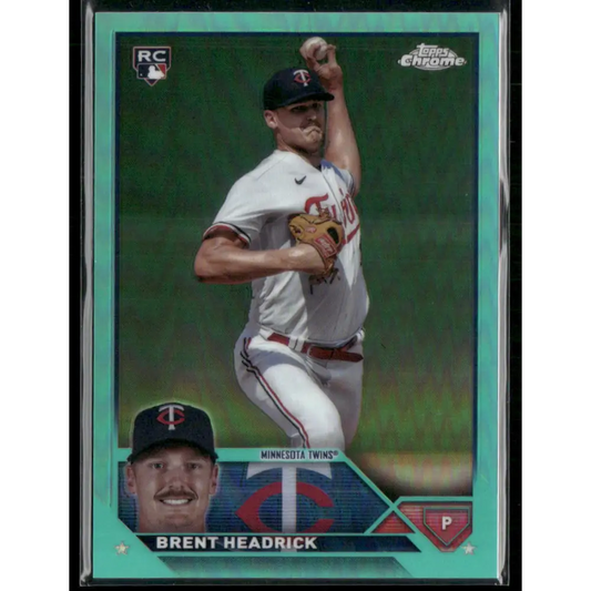 2023 Topps Chrome Update #USC188 Brent Headrick Aqua #/199