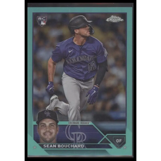 2023 Topps Chrome Update #USC213 Sean Bouchard Aqua #/199
