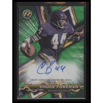 2023 Topps Composite Chuck Foreman Resurgence Signatures Green Surge #/175