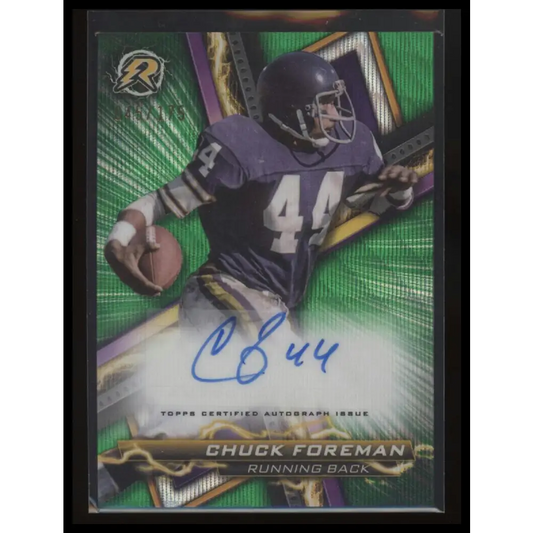 2023 Topps Composite Chuck Foreman Resurgence Signatures Green Surge #/175