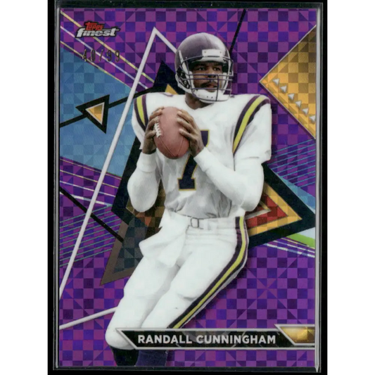 2023 Topps Composite Randall Cunningham Finest Purple Checkboard #/99