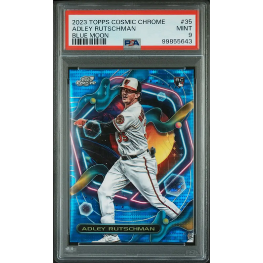 2023 Topps Cosmic Chrome #35 Adley Rutschman Blue Moon PSA 9 /99