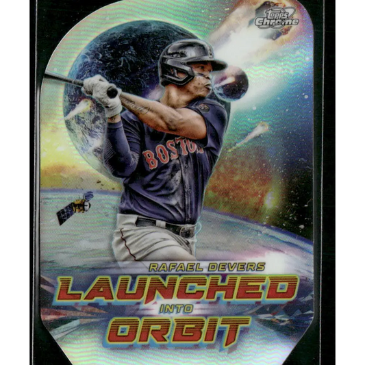 2023 Topps Cosmic Chrome #LIO-4 Rafael Devers Launched Into Orbit