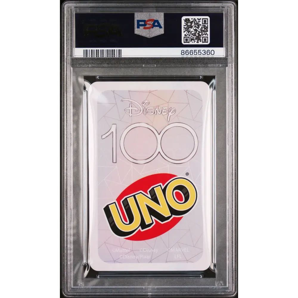 2023 UNO DISNEY 100 LIGHTNING McQUEEN GREEN 3 PSA 10 - Graded Disney PSA 10