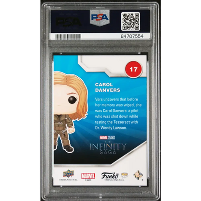 2023 UPPER DECK FUNKO POP MARVEL CAROL DANVERS SPECTRUM #17 PSA 9 - Graded Funko Card 9