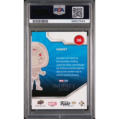 2023 UPPER DECK FUNKO POP MARVEL GHOST PLATINUM #36 PSA 10 - Graded Funko Card 10