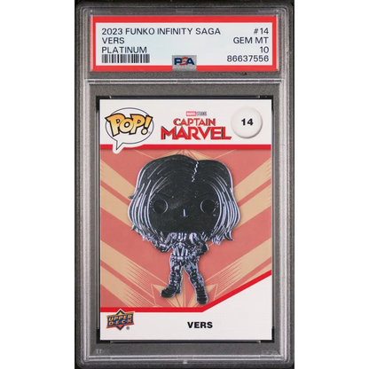 2023 UPPER DECK FUNKO POP MARVEL VERS PLATINUM #14 PSA 10 - Graded Funko Card 10