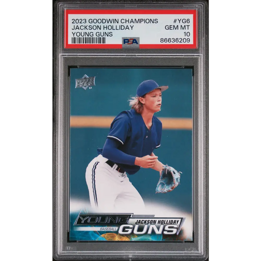 2023 UPPER DECK GOODWIN CHAMPIONS UPPER DECK YOUNG GUNS JACKSON HOLLIDAY #YG6 - PSA 10 - Graded Sports Cards PSA 10