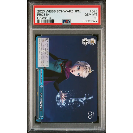2023 WEISS SCHWARZ JAPANESE DISNEY 100 FROZEN Dds/S104 98 PSA 10 - Graded Disney PSA 10