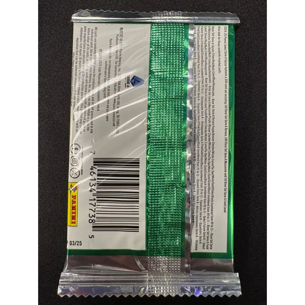 2024/25 Panini Select Serie A Soccer Hobby Single Pack