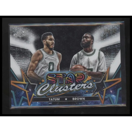2024-25 Topps Chrome Jaylen Brown and Jayson Tatum #10/10