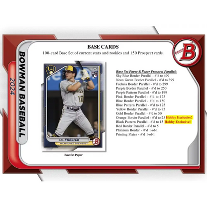 2024 Bowman Baseball Hobby Box