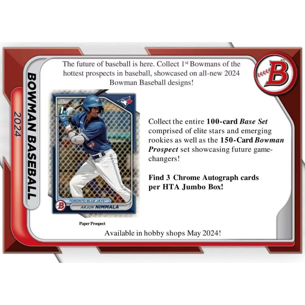 2024 Bowman Baseball Hobby Jumbo Box