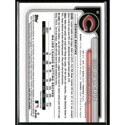 2024 Bowman Chrome #42 Elly De La Cruz