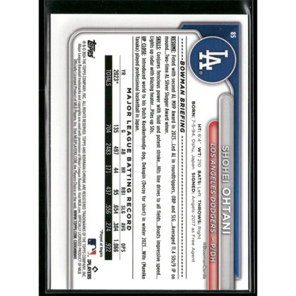 2024 Bowman Chrome #85 Shohei Ohtani