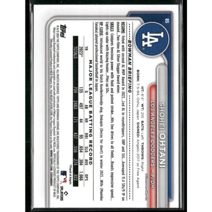 2024 Bowman Chrome #85 Shohei Ohtani