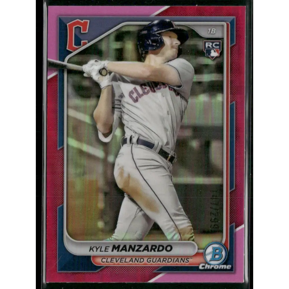 2024 Bowman Chrome #86 Kyle Manzardo Fuchsia Refractors #/299