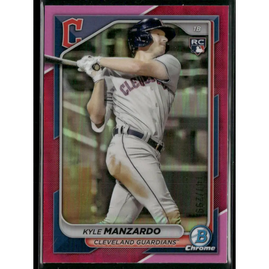 2024 Bowman Chrome #86 Kyle Manzardo Fuchsia Refractors #/299