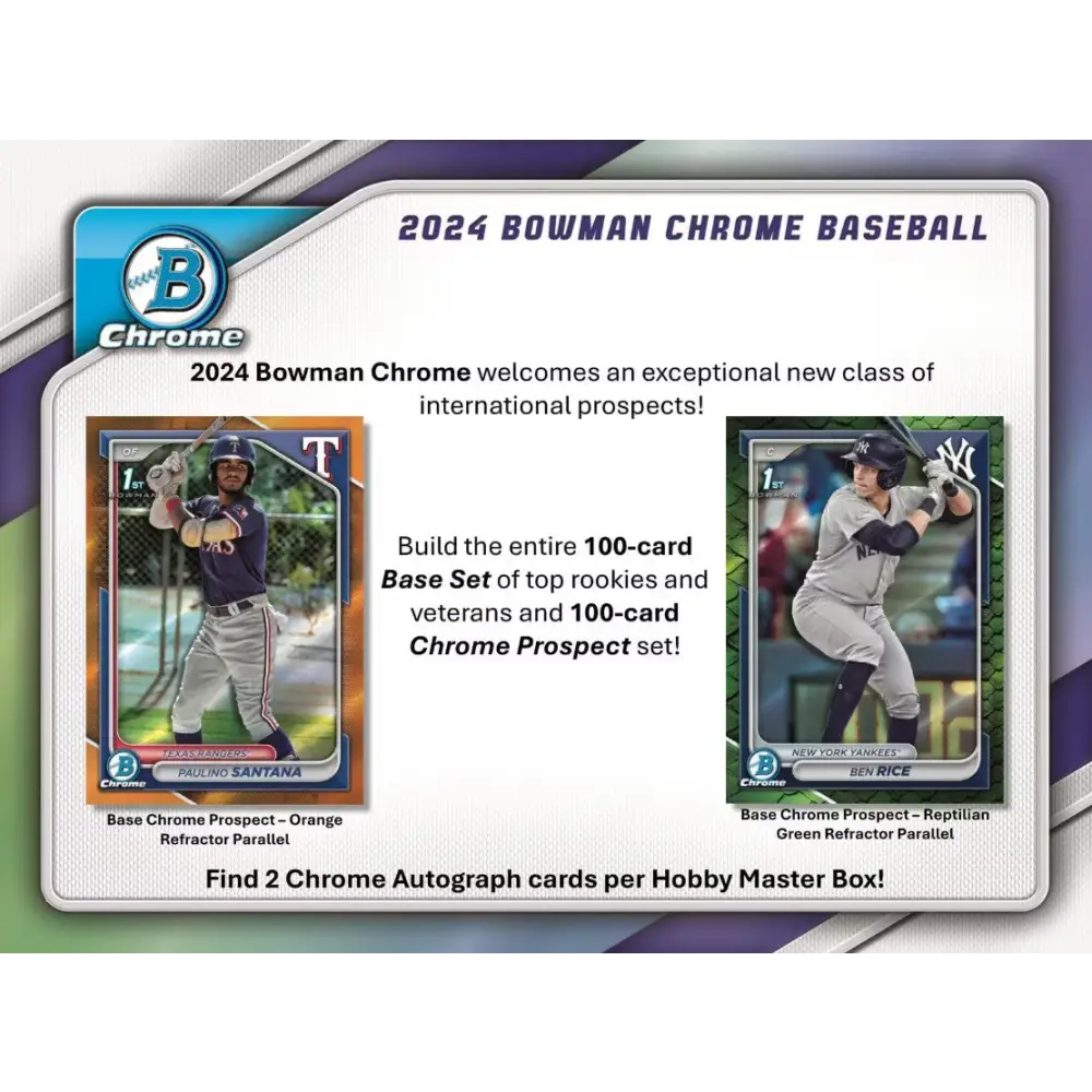 2024 Bowman Chrome Baseball Hobby Box