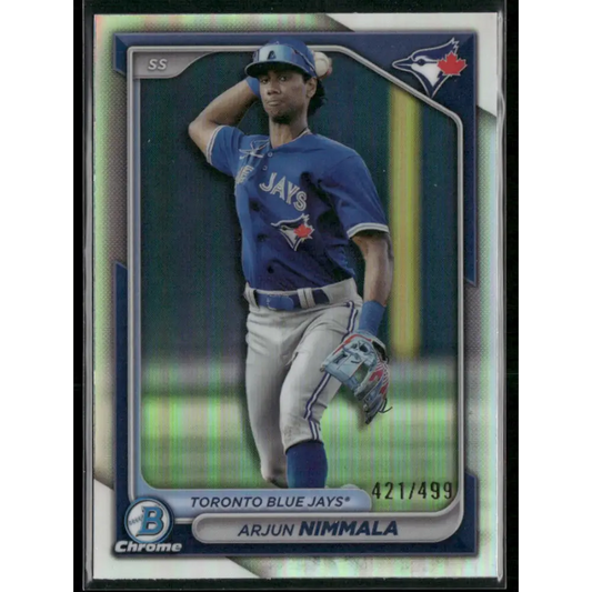 2024 Bowman Chrome #BCP-199 Arjun Nimmala Prospects Refractors #/499