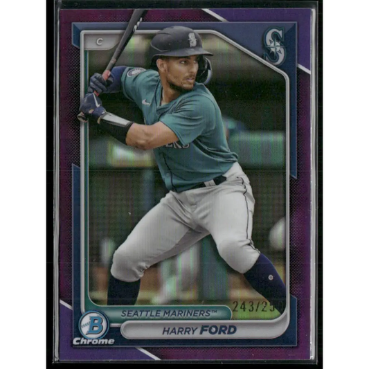 2024 Bowman Chrome #BCP-230 Harry Ford Prospects Purple Refractors #/250