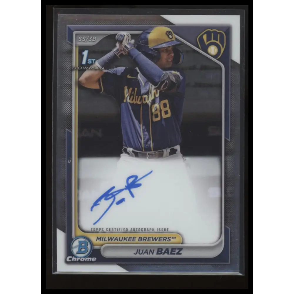 2024 Bowman Chrome #CPA-JBA Juan Baez Prospects Autographs