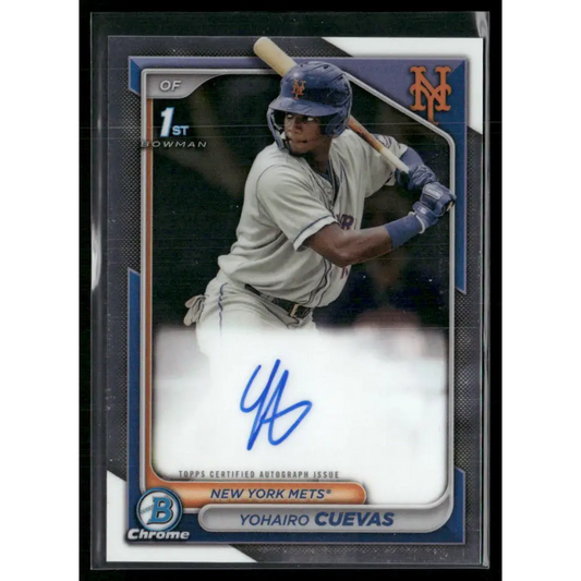 2024 Bowman Chrome #CPA-YCU Yohairo Cuevas Prospects Autographs