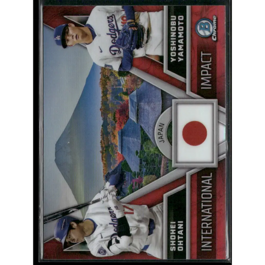 2024 Bowman Chrome #II-1 Shohei Ohtani / Yoshinobu Yamamoto International Impact