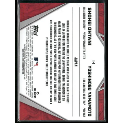2024 Bowman Chrome #II-1 Shohei Ohtani / Yoshinobu Yamamoto International Impact
