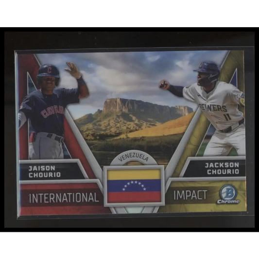 2024 Bowman Chrome #II-11 Jaison Chourio / Jackson Chourio International Impact