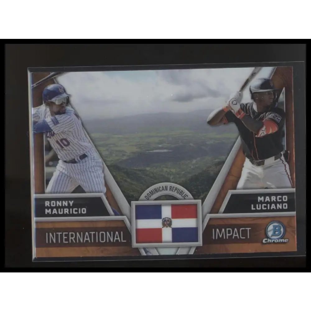 2024 Bowman Chrome #II-17 Marco Luciano / Ronny Mauricio International Impact