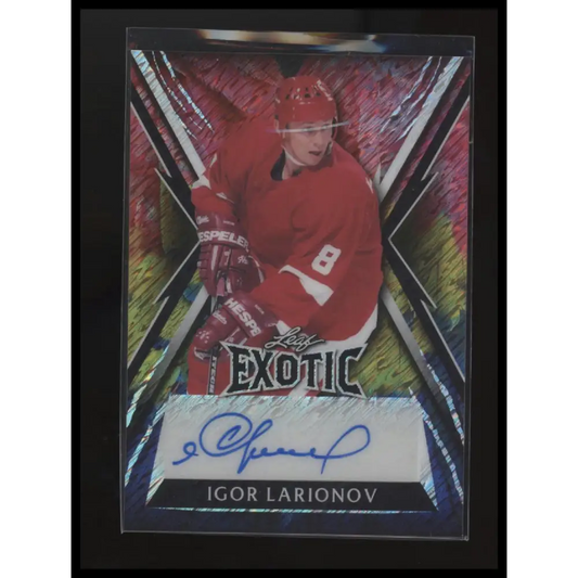 2024 Leaf Hockey Legends - Exotic Autographs Parrot #E-IL1 Igor Larionov #/5