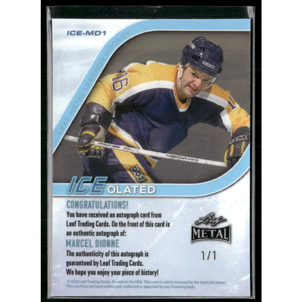 2024 Leaf Hockey- Marcel Dionne 1/1