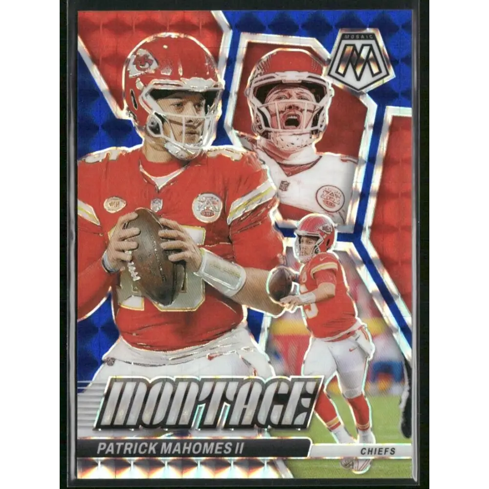 2024 MOSAIC PATRICK MAHOMES MONTAGE BLUE PRIZM /99 CHIEFS