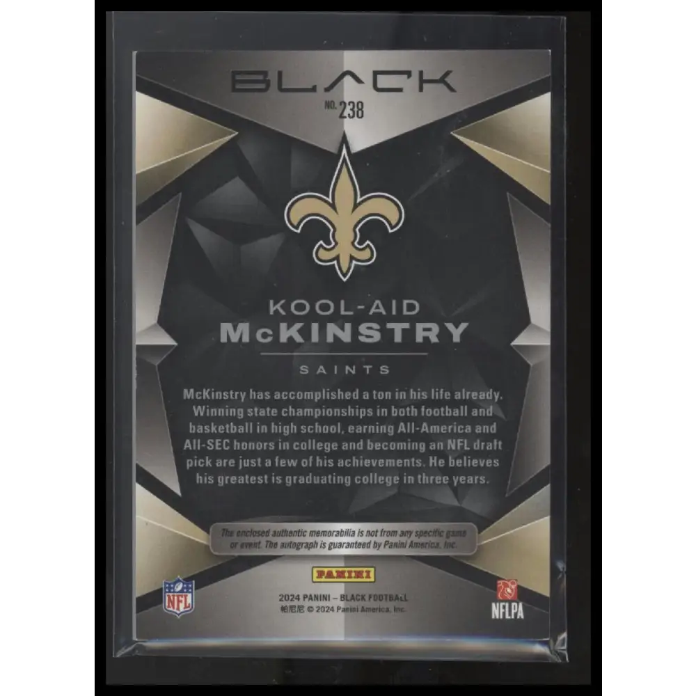 2024 Panini Black #238 Kool-Aid McKinstry Royal - #/150