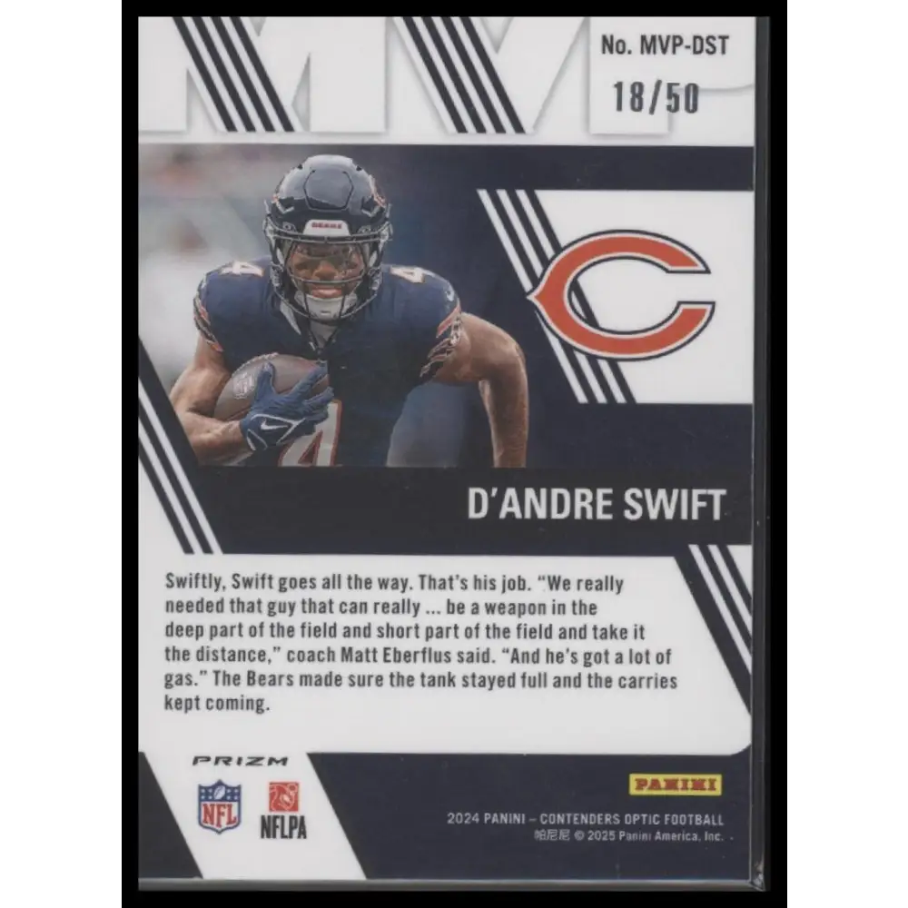 2024 Panini Contenders Optic D’Andre Swift /50 - Trading Card