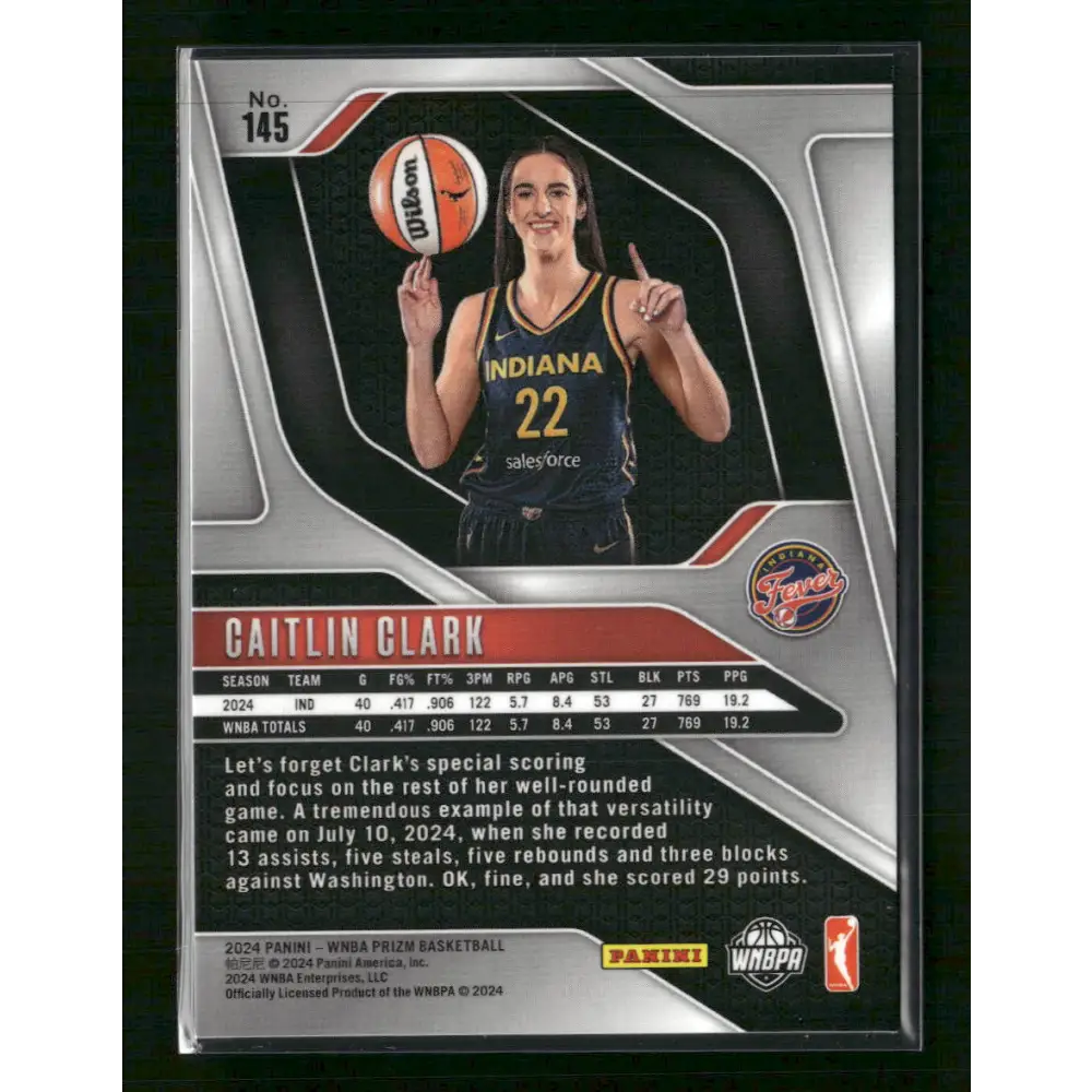 2024 Panini Prizm WNBA #145 Caitlin Clark - Trading Card
