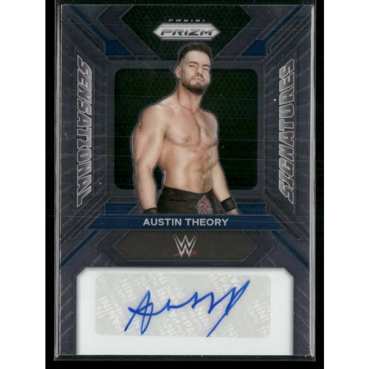 2024 Panini Prizm WWE #SS-ATH Austin Theory Sensational Signatures