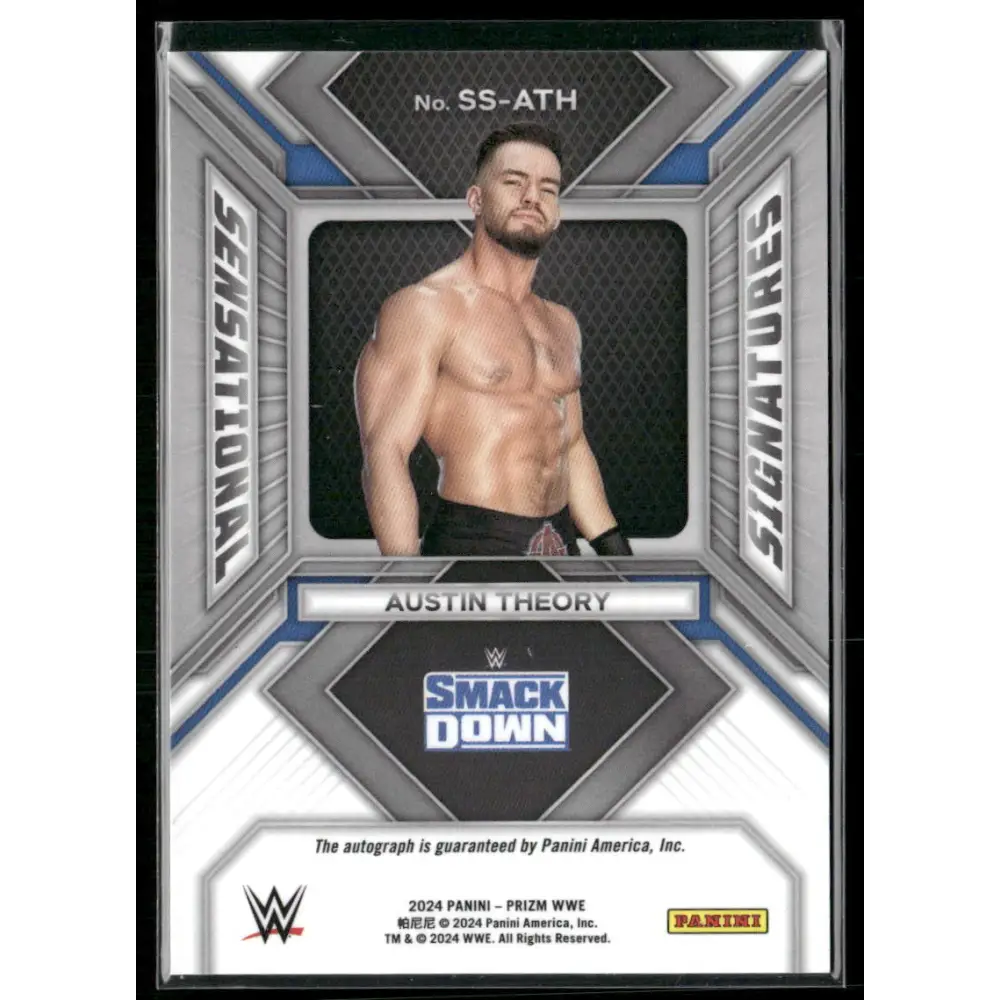 2024 Panini Prizm WWE #SS-ATH Austin Theory Sensational Signatures