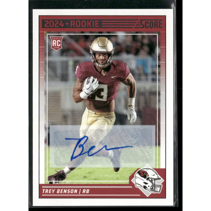2024 Score #354 Trey Benson Rookie Signatures