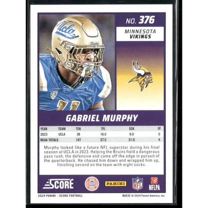 2024 Score #376 Gabriel Murphy Artist’s Proof #/35